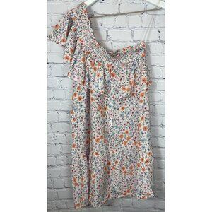 NWT WILDFOX Womens’ Stella One Shoulder Abstract Floral Mini Dress Size Small
